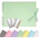 Album de scrapbook 29 x 21, 5 cm avec ruban, album photo en papier créatif pour mariage et anniversaire, ... Album de scrapbook 29 x 21, 5 cm avec ruban, album photo en papier créatif pour mariage et anniversaire, ...