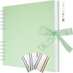 Album de scrapbook 29 x 21, 5 cm avec ruban, album photo en papier créatif pour mariage et anniversaire, ... Album de scrapbook 29 x 21, 5 cm avec ruban, album photo en papier créatif pour mariage et anniversaire, ...