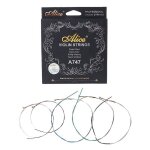 Alice a747 corde de violon plaqu nickel acier a haute teneur en nylon plaqu nickel enroul
