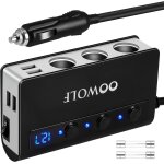 Allume cigare usb, allume cigare voiture, allume cigare qc3. 0 charge rapide [7 in 1] 180w 12v / 24v ...