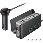 Allume cigare usb, allume cigare voiture, allume cigare qc3. 0 charge rapide [7 in 1] 180w 12v / 24v ...