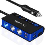 Allume cigare usb, allume cigare voiture, allume cigare qc3. 0 charge rapide [7 in 1] 180w 12v / 24v ...