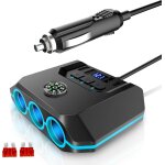 Allume cigare usb, allume cigare voiture, allume cigare qc3. 0 charge rapide [7 in 1] 180w 12v / 24v ...