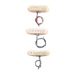 Alnicov 3pcs guitare micro simple bobinage humbucker micros manche milieu chevalet set pour guitare st ... Alnicov 3pcs guitare micro simple bobinage humbucker micros manche milieu chevalet set pour guitare st ...