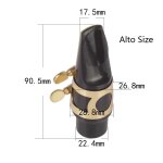 Alto - embout de saxophone en plastique avec bouchon, boucle en métal, coussinet dentaire, accessoires ... Alto - embout de saxophone en plastique avec bouchon, boucle en métal, coussinet dentaire, accessoires ...