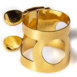 Alto sax ligature attache double vis ligature en laiton pour saxophone bec, or Alto sax ligature attache double vis ligature en laiton pour saxophone bec, or