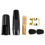 Alto sax saxophone embouchure plastique avec boucle en m�tal reed embouchure patchs coussinets coussins ...