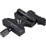Aluminium quick release plate with 1 / 4  & 3 / 8  lever type taps, compatible with arca standard gimbal ...