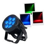 American dj 7p hex ip - par led ip65 - 7 leds rgbaw + uv de 12w - etanche