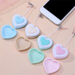 Amour coeur forme tlphone essuyer chiffon cran essuyer lunettes de nettoyage essuyer objectif appareil ...