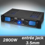 Ampli 2800w dj sono audio aux mp3