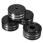 Ampli hifi en aluminium 40x20mm, 4 pices, support d'isolation, platine, pieds dac (noir)