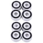 Ampli hifi en aluminium 40x20mm, 8 pices, support d'isolation, platine, pieds dac (argent)