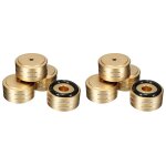 Ampli hifi en aluminium 40x20mm, 8 pices, support d'isolation, platine, pieds dac (or)