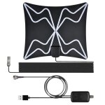 Amplificateur d'antenne hdtv numérique 4k à gain élevé de 3800 miles, booster d'antenne actif en intérieur, ... Amplificateur d'antenne hdtv numérique 4k à gain élevé de 3800 miles, booster d'antenne actif en intérieur, ...
