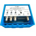 Amplificateur d'antenne tv avec filtre lte / 5g, gain maximum 40 db r�glable, 2 entr�es uhf + 1 vhf, ...