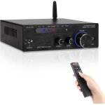 Amplificateur audio, amplificateur hifi, amplificateur stro 600w 2 canaux, bluetooth 5. 0, 12v 220v, ...