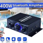Amplificateur audio num�rique 400w, bluetooth, hifi, st�r�o, caisson de basses, lecteur de musique, avec ...