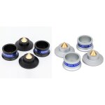 Amplificateur de haut - parleur, 4 pièces, pointes d'isolation, pied, support, pour platine, enregistreur ... Amplificateur de haut - parleur, 4 pièces, pointes d'isolation, pied, support, pour platine, enregistreur ...