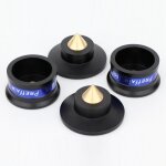 Amplificateur de haut - parleur, 4 pièces, pointes d'isolation, support de pieds, pour platine tournante, ... Amplificateur de haut - parleur, 4 pièces, pointes d'isolation, support de pieds, pour platine tournante, ...
