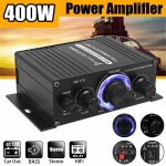 Amplificateur hifi 12v pour voiture, st�r�o, caisson de basses, haut parleur, affichage led, processeur ...