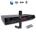Amplificateur ltc atm6000bt stro hifi karaok 100w usb / sd / mp3 / bluetooth avec microphone  main ...