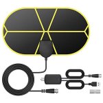 Avec amplificateur signal booster connecteur 4k 1080p antenne de t�l�vision int�rieure r�cepteur hdtv ...