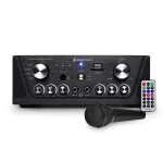 Amplificateur skytronic karaok� noir usb / sd / fm 160w + 1 microphone filaire 103. 134