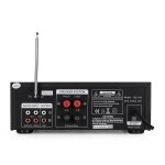 Amplificateur skytronic karaok� noir usb / sd / fm 160w + paire d'enceintes hifi 2 voies 140w