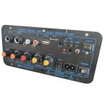 Amplificateur stro numrique bluetooth 200 w, caisson de basses, double microphone, amplificateurs ...