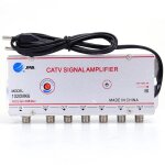 Amplificateur de tlvision par cble, 1 entre, 6 sorties, gain de 20db pour les signaux analogiques, ...