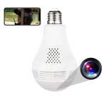 Ampoule cam�ra espion 360 infrarouge hd bidirectionnelle wifi + sd 8go yonis