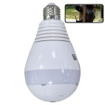 Ampoule cam�ra espion hd 1. 3mp 360 voix bidirectionnelle ip wifi vision infrarouge + sd 8go yonis