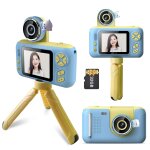 Andoer - mini appareil photo numrique pour enfants, camra vido pour enfants, 1080p, 40mp avec mini ...