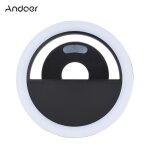 Andoer mini clip - on 3 mode 36 led selfie anneau lampe lumi�re de remplissage int�gr�e batterie usb ...
