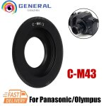 Anneau adaptateur d'objectif de film de c - m43 en mtal de bti de c pour la e - lp5 c - m4 / 3 olympus ...