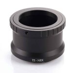Anneau adaptateur d'objectif de miroir tlobjectif t2 - nex pour appareils photo sony nex  monture ...