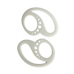 Anneau de fixation �lastique anti - chute pour casque sans fil, 2 pi�ces / ensemble, en gel de silice, ...