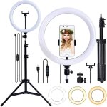 Anneau lumineux 10 pouces flash video light dimmable photography light, avec support de trépied extensible ... Anneau lumineux 10 pouces flash video light dimmable photography light, avec support de trépied extensible ...