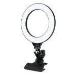 Anneau lumineux de 6 pouces pour selfie, �clairage de conf�rence vid�o avec fixation � pince, 3 modes ...