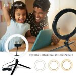 Anneau lumineux led pour selfie, lumire  intensit rglable, pour photographie, appareil photo, avec ...