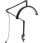 Anneau lumineux semi - continu pour cils, lampe demi - lune, pince de table de beaut, berceau, maquillage, ...