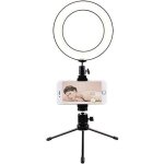Anneau lumineux avec support anneau lumineux 20cm avec trpied et support de tlphone anneau lumineux ...