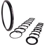 Anneau step up 4349 mm - bague dadaptation filtre mtal ultra plate cnc noir mat, pour filtres nd, ...
