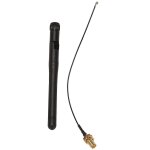 Antenne 433 mhz 5 dbi gsm rp - sma, prise en caoutchouc étanche lorawan + petit câble ipx vers sma Antenne 433 mhz 5 dbi gsm rp - sma, prise en caoutchouc étanche lorawan + petit câble ipx vers sma