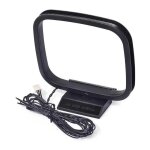 Antenne en boucle fm / am pour rcepteur  2 broches pour radios d'horloge, rcepteur de disque compact, ...