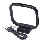 Antenne boucle fm am pour rcepteur, 2 broches pour radios d'horloge, rcepteur de disque compact, chane ...