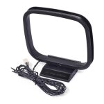 Antenne boucle fm am pour rcepteur, 2 broches, pour radios horloges, disque compact, rcepteur sharp ...