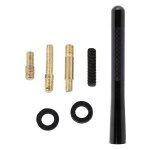 Antenne courte universelle pour autoradio, 12 cm, mini, 4 vis, noire, pour toutes les voitures