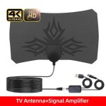 Antenne etamplificateur - antenne tv dvb - t2 num�rique 3000 miles 8k avec amplificateur booster 1080p ...